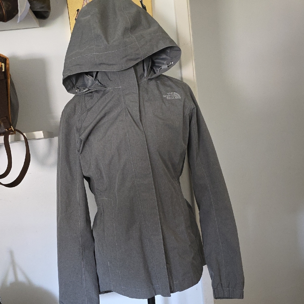 The North Face Women's Charcoal Hooded Ski Jacket SIZE SMALL